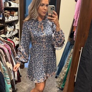 Floral Blue Dress